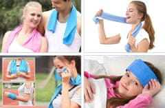 CoolCeny Chladicí ručník - Dopřejte si v létě mrazivé osvěžení! - Modrá