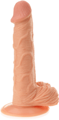 XSARA Žilnaté dildo na přísavce realistickýpenis s varlaty - 78348259