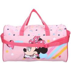 Vadobag Dívčí sportovní taška Minnie Mouse s duhou - Disney