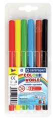 Centropen Fixy COLOUR WORLD 7550 trojboké, sada 6 barev