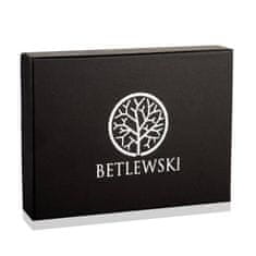Betlewski Kožené peněženkové pouzdro na klíče Bez-02 Red
