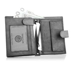 Betlewski Pánská kožená peněženka Bpm-Gtan-993 Grey