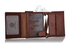 Betlewski Pánská kožená peněženka Rfid Brown