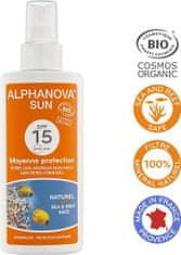 Alphanova Opalovací krém ve spreji SPF 15, 125 g BIO