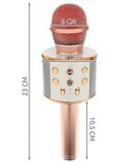 WSTER WSTER WS 858 Karaoke bluetooth mikrofon růžová