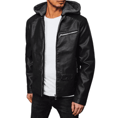 Dstreet Pánská bunda kožená MIKA černá tx4387 XL