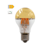  Retro LED Filament zrcadlová žárovka A60 6W/230V/E27/2700K/690Lm/180°/DIM, zlatý vrchlík