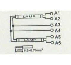 HADEX Elektronický předřadník EB-2x36 pro 2 zářivky 36W