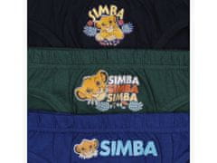 sarcia.eu Lví král Simba Chlapecké slipy, slipy, set slipů 3 ks. OEKO-TEX 7-8 let 122/128 cm