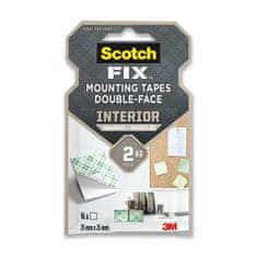 3M Oboustranně lepicí montážní čtverečky Scotch čtverečky 25 x 25 mm, 16 ks