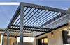 NORDIC ALUMINIUM Bioklimatická pergola 3x4 - montáž o fasádu