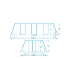 Bestway Bazén Power Steel Frame 4,12 x 2,01 x 1,22 m - 56457