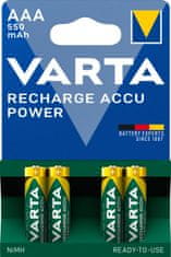 Varta nabíjecí baterie Power AAA 550 mAh, 4ks