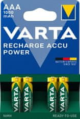 Varta nabíjecí baterie Power AAA 1000 mAh, 4ks