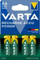 Varta nabíjecí baterie Power AA 2100 mAh, 4ks