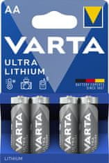 Varta baterie Ultra Lithium AA, 4ks