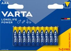 Varta baterie Longlife Power AAA, 7+3ks