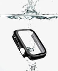 Coteetci polykarbonátové pouzdro s ochranou displeje pro Apple Watch 7 41mm, bílá