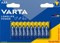 Varta baterie Longlife Power AAA, 14+6ks