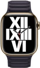 Apple Watch řemínek kožený tah 41mm, M/L, inkoustově fialová