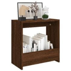 Greatstore Odkládací stolek hnědý dub 50 x 26 x 50 cm kompozitní dřevo