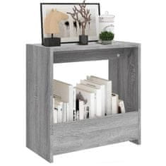 Greatstore Odkládací stolek šedý sonoma 50 x 26 x 50 cm kompozitní dřevo