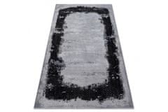 Dywany Łuszczów Kusový koberec Core A004 Frame black/light grey 80x150