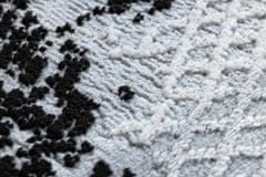 Dywany Łuszczów Kusový koberec Core A004 Frame black/light grey 80x150