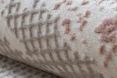 Dywany Łuszczów Kusový koberec Core A004 Frame beige/pink 120x170