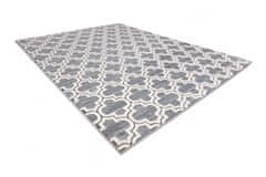 Dywany Łuszczów Kusový koberec Core W6764 Trellis grey/cream 80x150