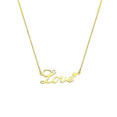 SPERKY4U Zlacený ocelový náhrdelník "Love"