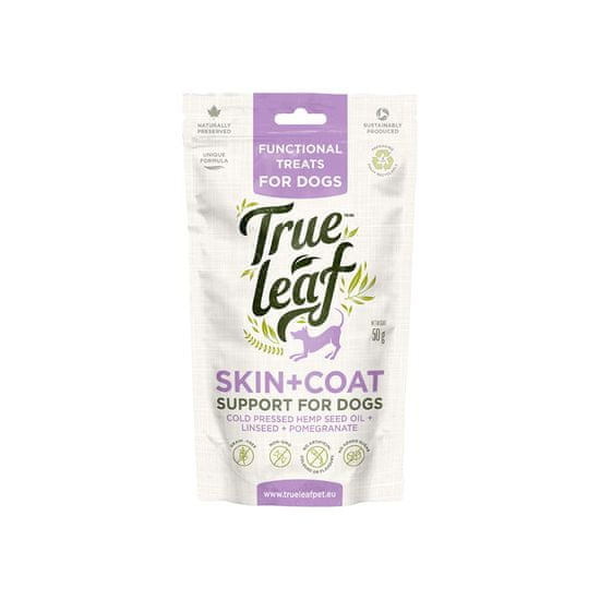 True Leaf Pet Dog Treat Skin & Coat pamlsky 50g