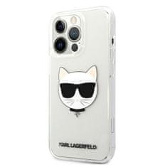 Karl Lagerfeld KLHCP13XCTR hard silikonové pouzdro iPhone 13 Pro MAX 6.7" transparent Choupette Head