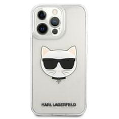 Karl Lagerfeld KLHCP13XCTR hard silikonové pouzdro iPhone 13 Pro MAX 6.7" transparent Choupette Head