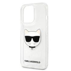 Karl Lagerfeld KLHCP13XCTR hard silikonové pouzdro iPhone 13 Pro MAX 6.7" transparent Choupette Head