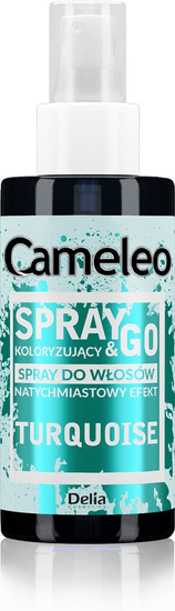 DELIA COSMETICS Cameleo Spray & Go barva na vlasy ve spreji - tyrkysová 150 ml