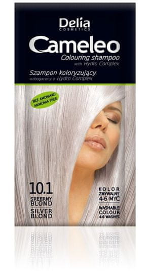 DELIA COSMETICS Cameleo Barvicí šampon 10.1 Silver Blonde