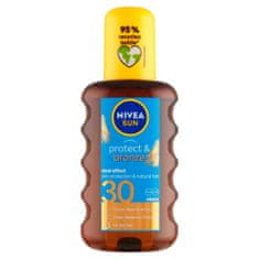 Nivea Sun Protect & Bronze Olej na opalování ve spreji podporující zhnědnutí OF 30,200 ml