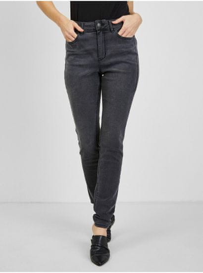 Orsay Tmavě šedé dámské skinny fit džíny