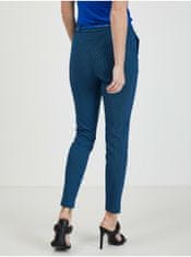 Orsay Černo-modré dámské vzorované kalhoty 38
