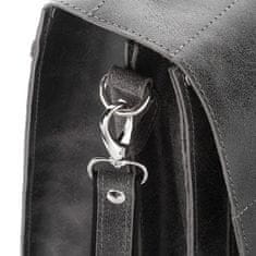 PAOLO PERUZZI Pánská kožená šedá taška na notebook S-14