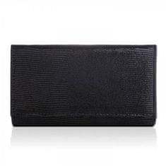 PAOLO PERUZZI Elegantní černá kožená dámská peněženka