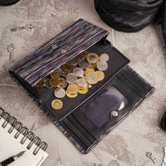 PAOLO PERUZZI Barevná kožená peněženka Rfid Mr-08