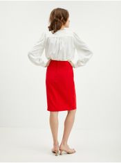 Orsay Červená dámská pouzdrová sukně 36