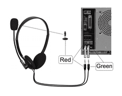 Gembird sluchátka s mik. MHS-123, černá