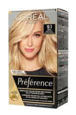 Loreal Professionnel Recitál Preference Z 9.1 Velmi světlá blond popelavá barva