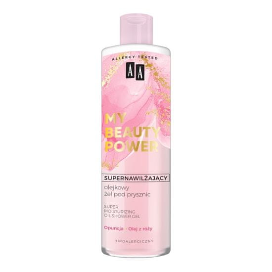 AA Super hydratační olejový sprchový gel Opuntia & Rosehip Oil 400 ml