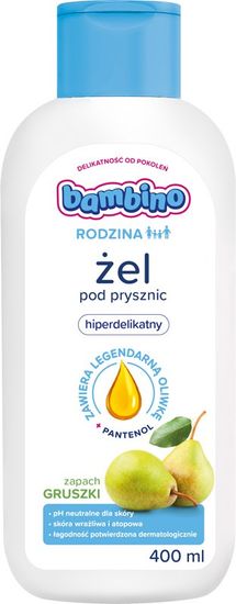 BAMBINO Family Hyperdelicate sprchový gel s vůní hrušky 400 ml