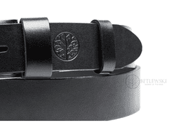 Betlewski Kožený pásek do kalhot lic35-0 černý 100 cm