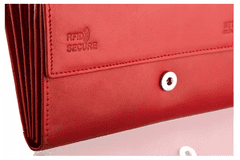 Betlewski Kožená peněženka Rfid Bpd-Dz 15 Red